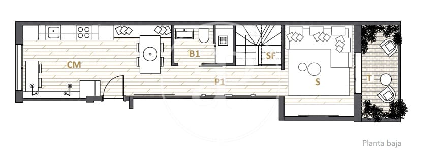 1 quarto Apartamento para venda em Barcelona cidade - 430 000 € (Ref: 9468472)