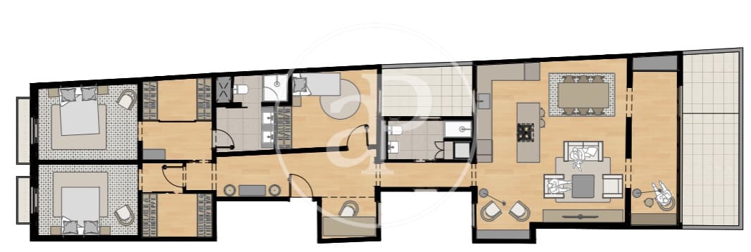 3 bedroom Apartment for sale in Barcelona city - € 1,420,000 (Ref: 9474896)