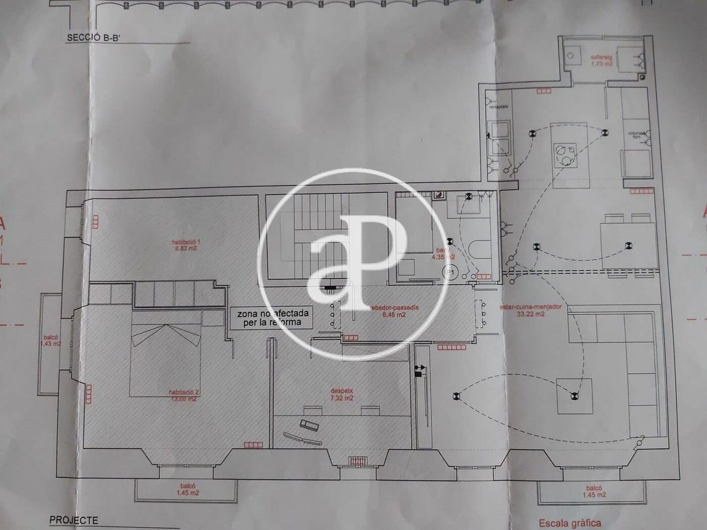 3 chambre Appartement à vendre à Barcelone ville - 590 000 € (Ref: 9491309)