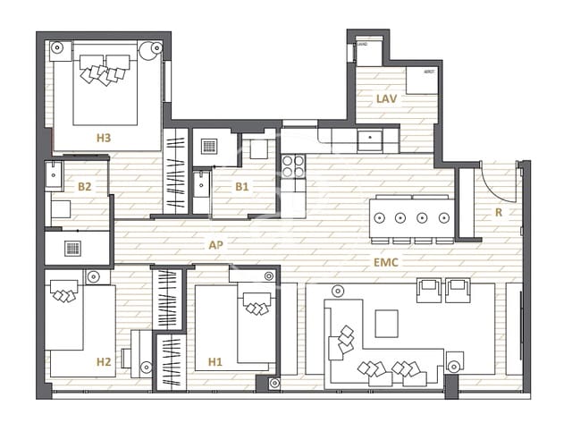3 soverom Leilighet til salgs i El Camp d'en Grassot i Gràcia Nova, Barcelona by - € 570 000 (Ref: 9494605)
