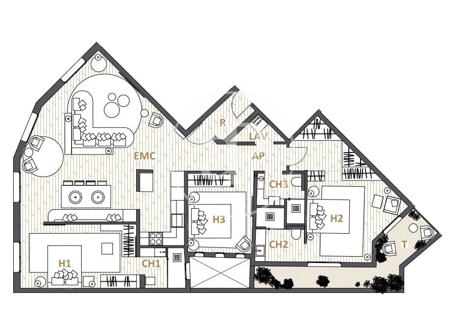 3 sovrum Lägenhet till salu i Barcelona stad - 1 310 000 € (Ref: 9502345)