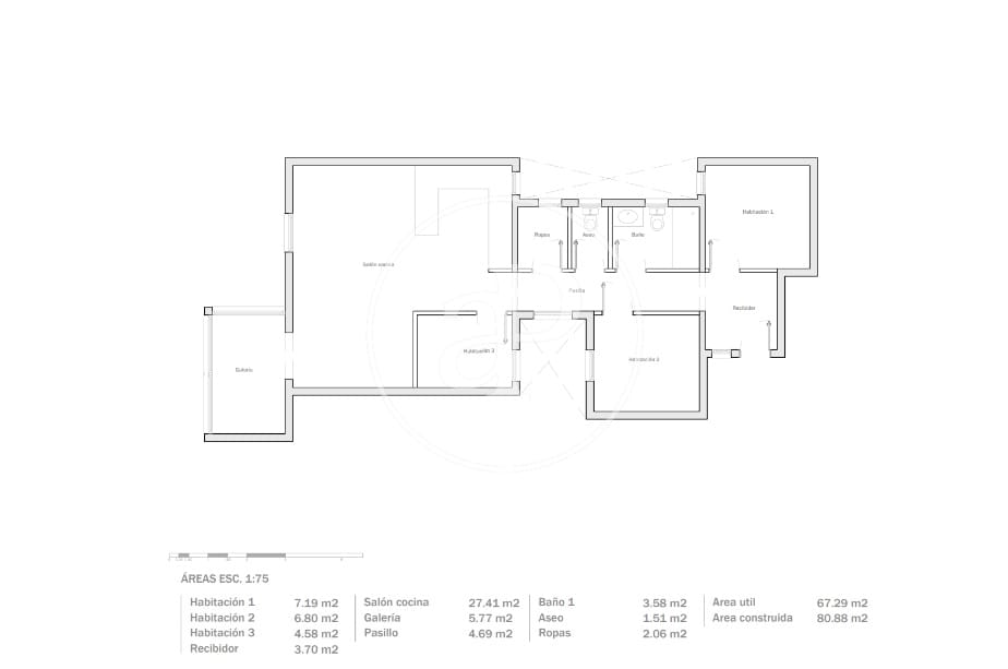 3 quarto Apartamento para venda em Barcelona cidade - 550 000 € (Ref: 9541084)