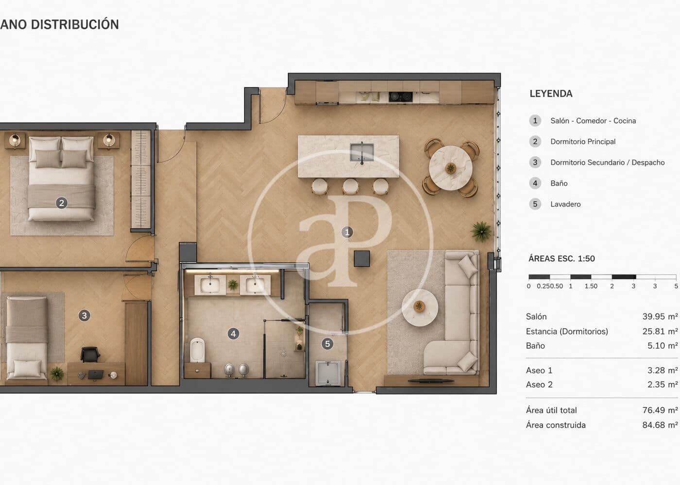 2 bedroom Apartment for sale in Barcelona city - € 730,000 (Ref: 9543590)