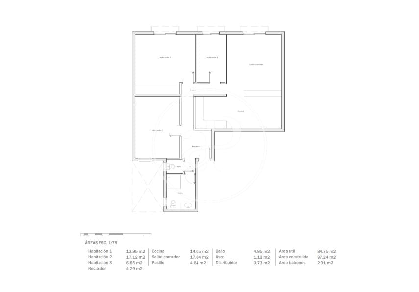 3 soveværelse Lejlighed til salg i Barcelona by - € 449.000 (Ref: 9543592)