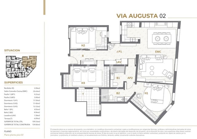 3 slaapkamer Appartement te koop in La Vila de Gràcia, Barcelona stad - € 1.150.000 (Ref: 9551468)