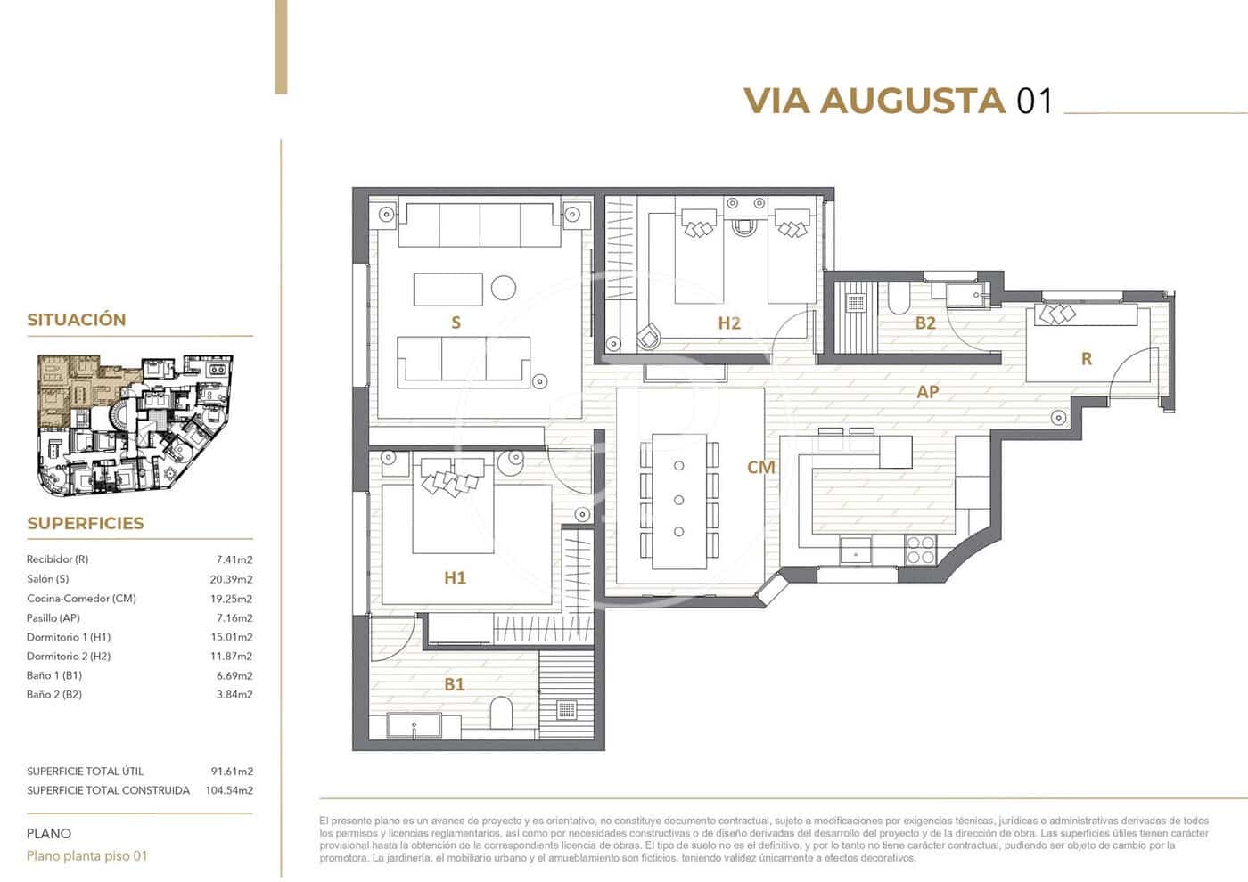 2 slaapkamer Appartement te koop in Barcelona stad - € 1.050.000 (Ref: 9551469)