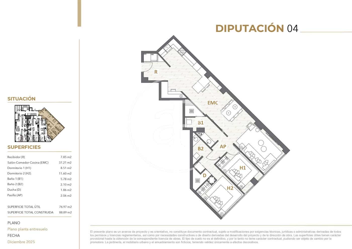 2 sovrum Lägenhet till salu i Barcelona stad - 590 000 € (Ref: 9565227)