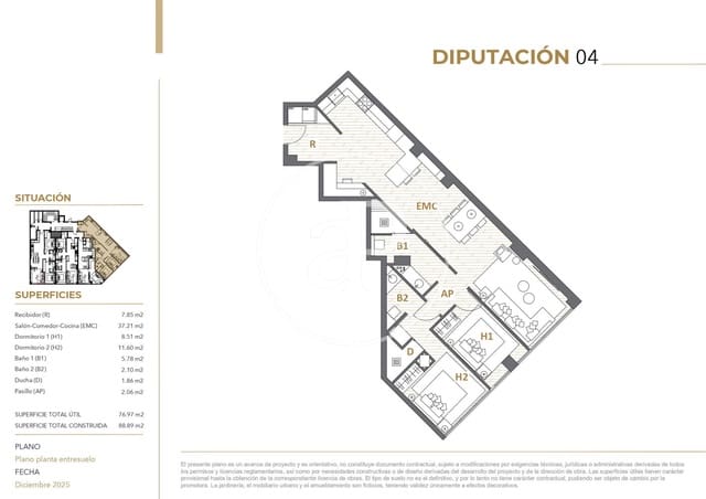 2 sypialnia Apartament na sprzedaż w El Fort Pienc, Miasto Barcelona - 590 000 € (Ref: 9565227)