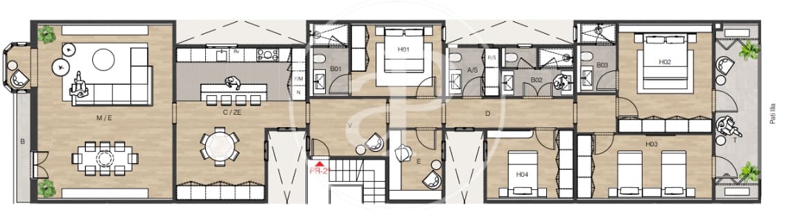 4 makuuhuone Huoneisto myytävänä paikassa Barcelona kaupunki - 1 650 000 € (Ref: 9571158)