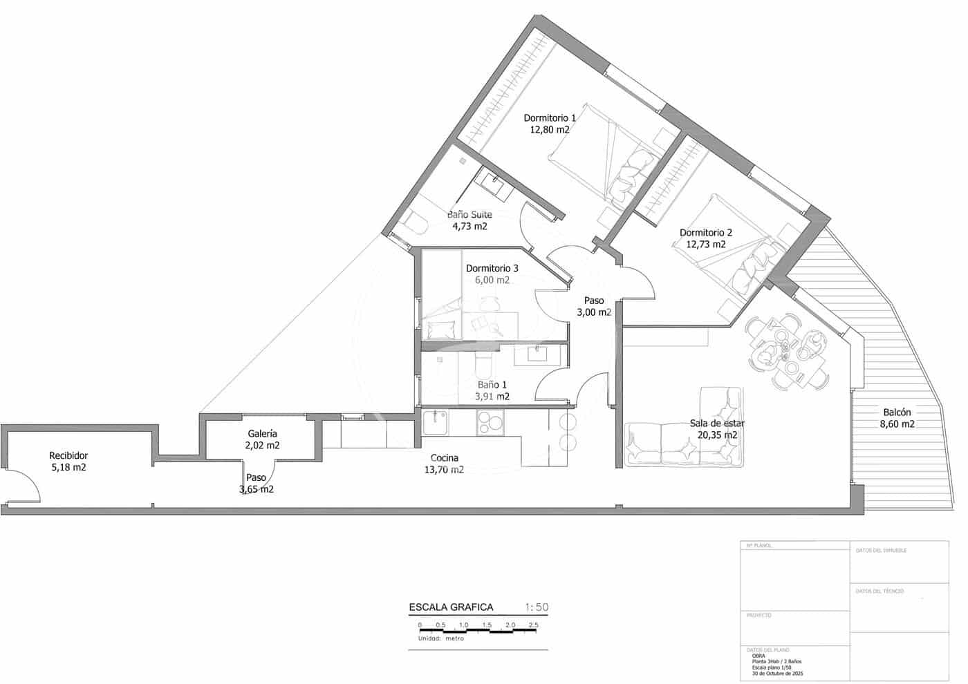 3 soveværelse Lejlighed til salg i Barcelona by - € 780.000 (Ref: 9574617)