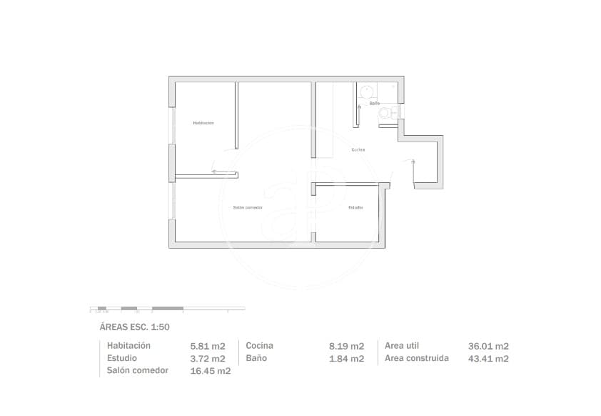1 soveværelse Penthouse til salg i Barcelona by - € 245.000 (Ref: 9616140)