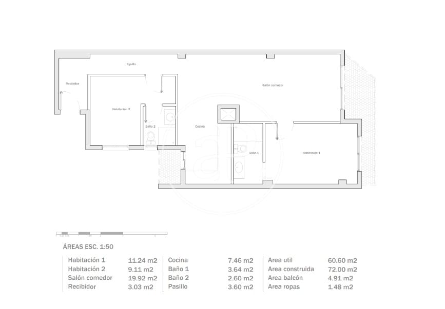 2 bedroom Apartment for sale in Barcelona city - € 615,000 (Ref: 9616143)