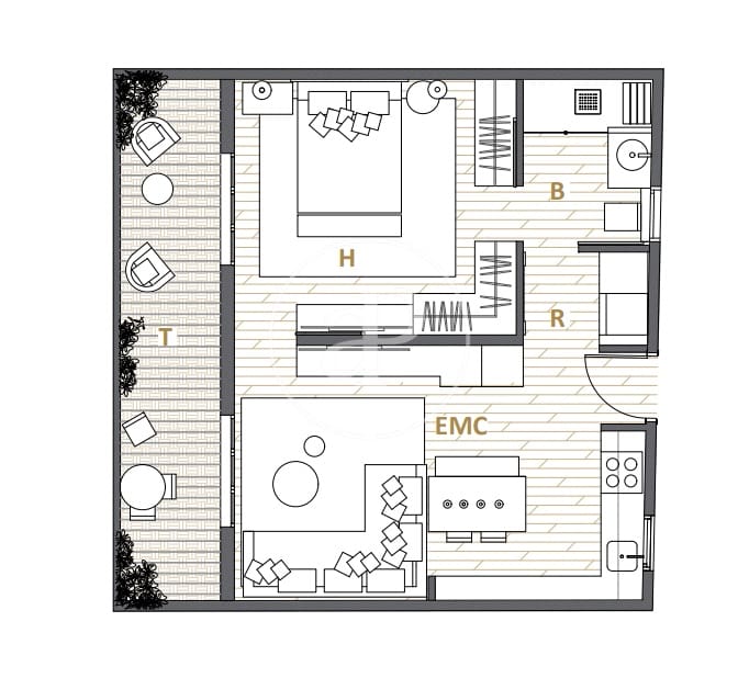 1 sypialnia Apartament na sprzedaż w Miasto Barcelona - 375 000 € (Ref: 9637541)