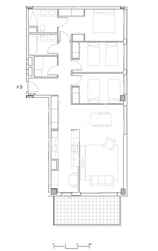 Appartement de 3 chambres à louer à Esplugues de Llobregat avec piscine - 3 331 € (Ref: 9690589)