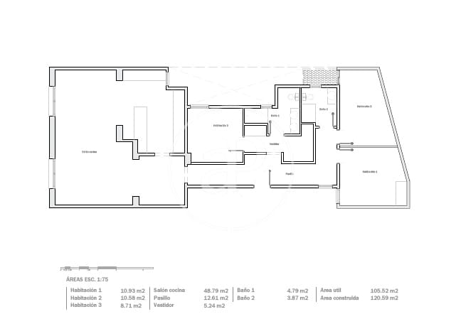 Apartamento de 3 habitaciones en Barcelona ciudad en venta - 1.250.000 € (Ref: 9741730)