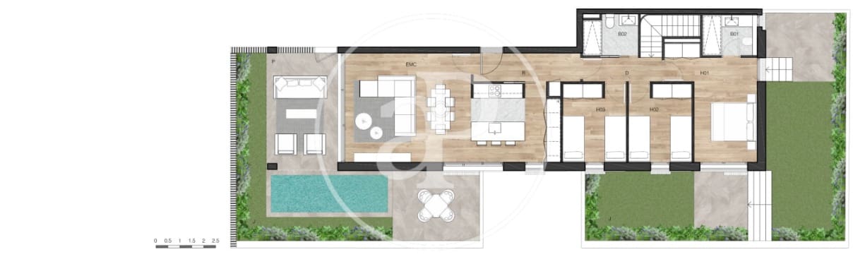 3 sypialnia Apartament na sprzedaż w Sant Cugat del Valles z basenem - 1 180 000 € (Ref: 9752007)