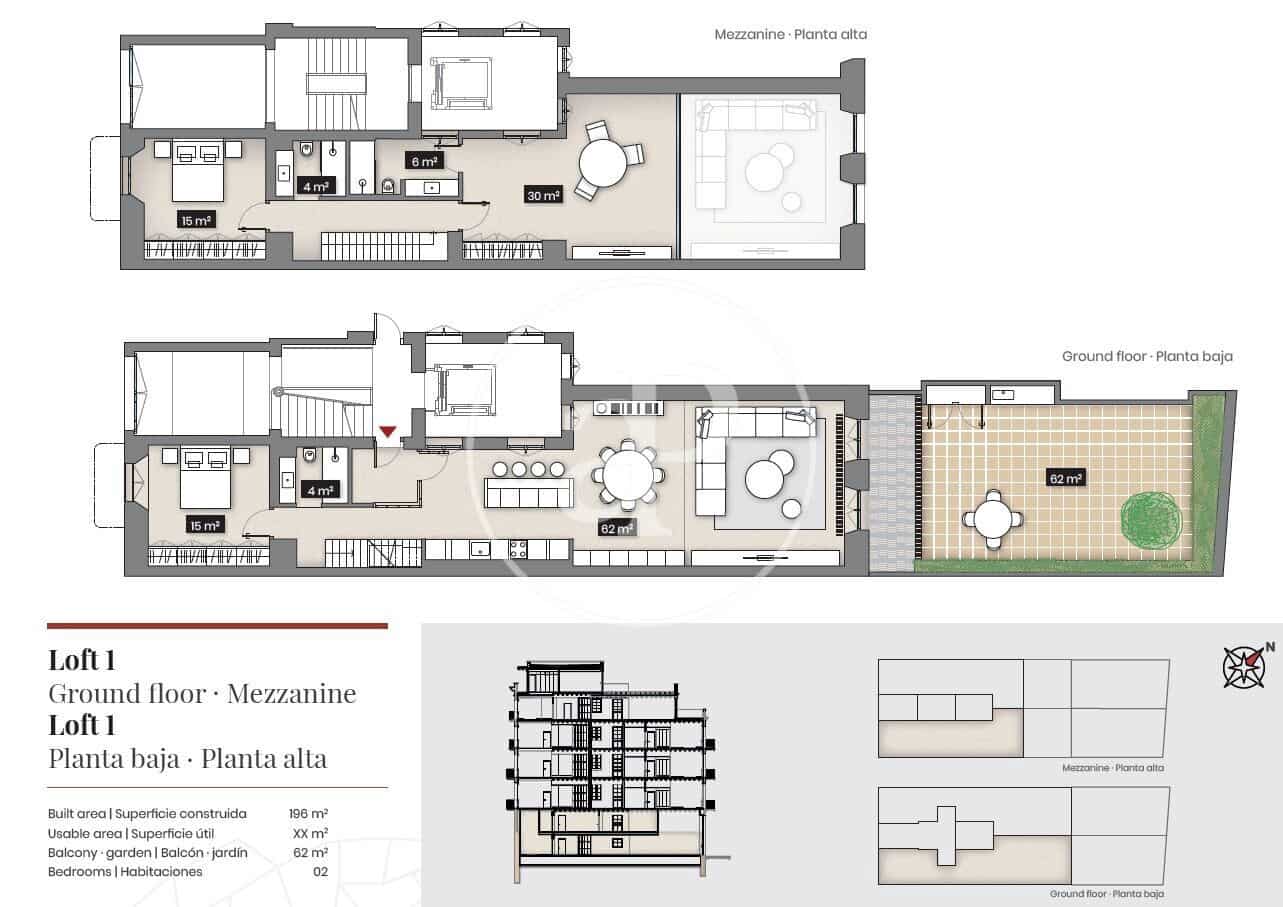 3 sypialnia Apartament na sprzedaż w Miasto Barcelona - 2 158 000 € (Ref: 9770637)