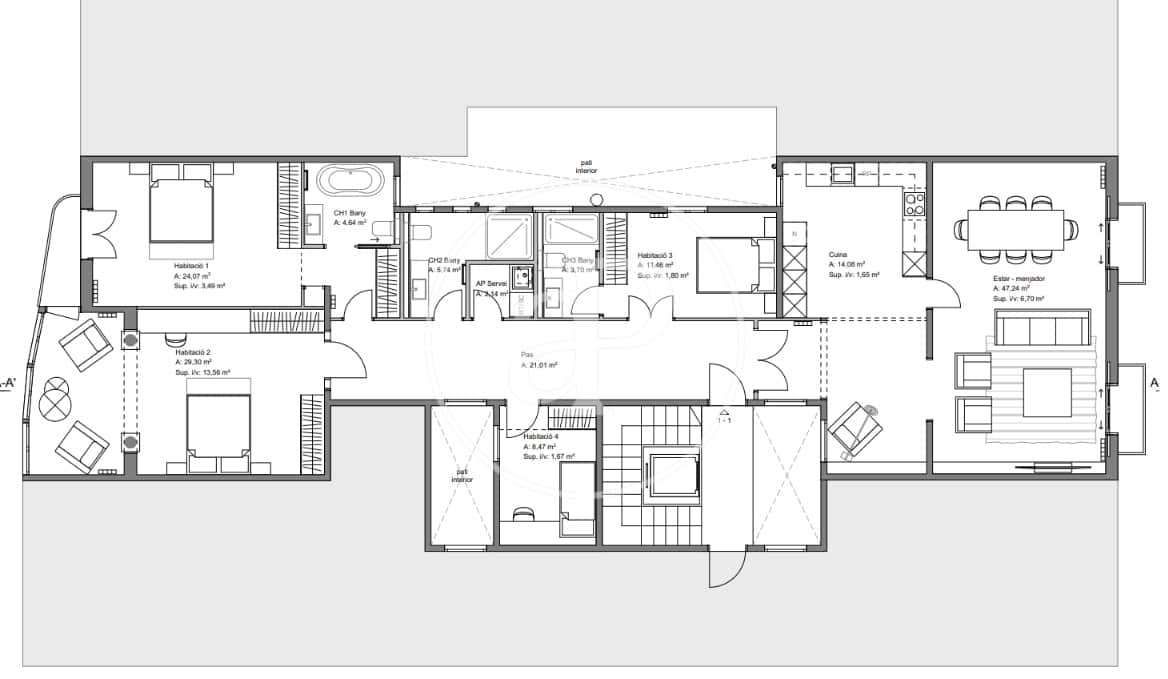 4 sovrum Lägenhet till salu i Barcelona stad - 1 800 000 € (Ref: 9780539)