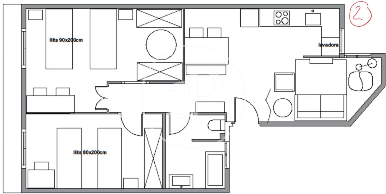 Apartamento de 2 habitaciones en Barcelona ciudad en venta - 235.000 € (Ref: 9833637)