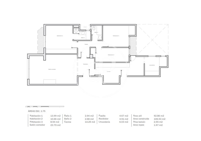 3 chambre Appartement à vendre à Barcelone ville - 810 000 € (Ref: 9846218)