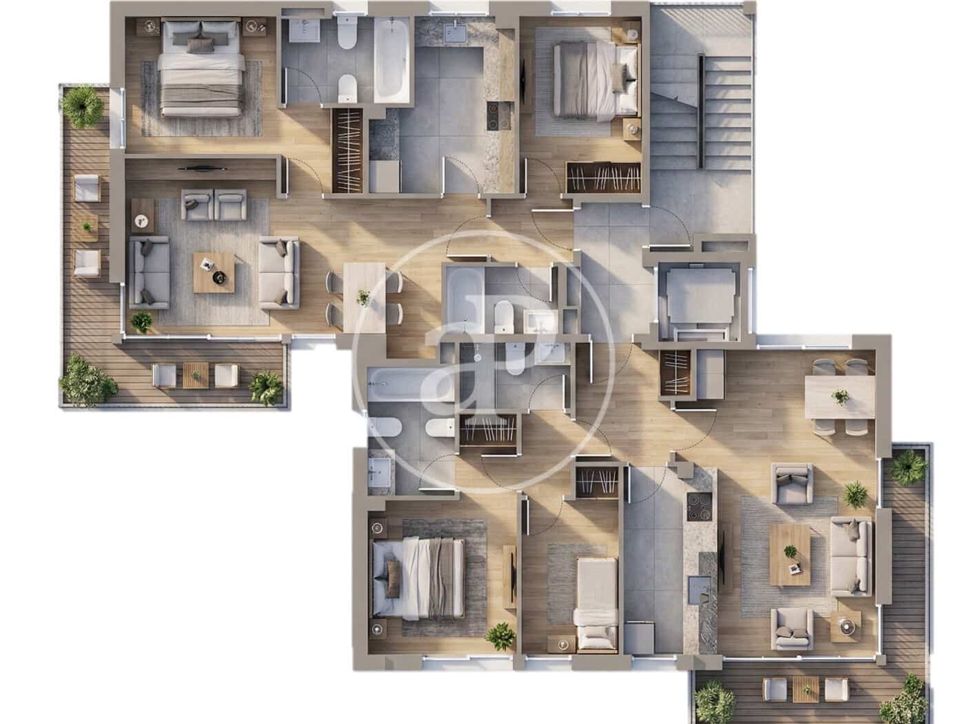 Leilighet til salgs i Barcelona by med svømmebasseng - € 490 000 (Ref: 9868576)