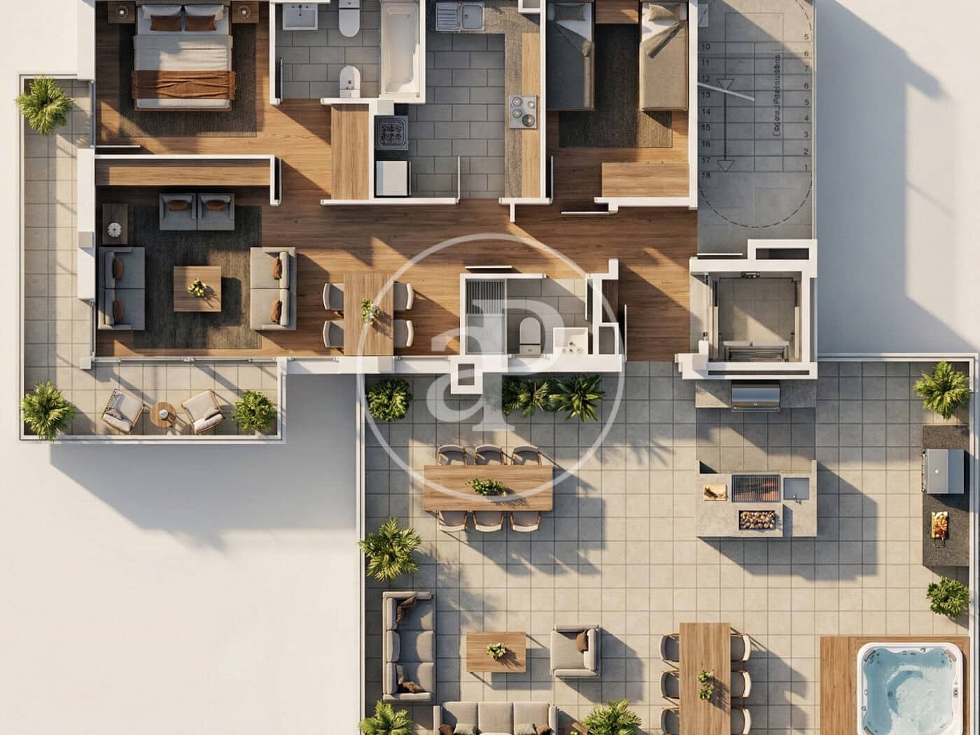 Leilighet til salgs i Barcelona by med svømmebasseng - € 390 000 (Ref: 9868580)