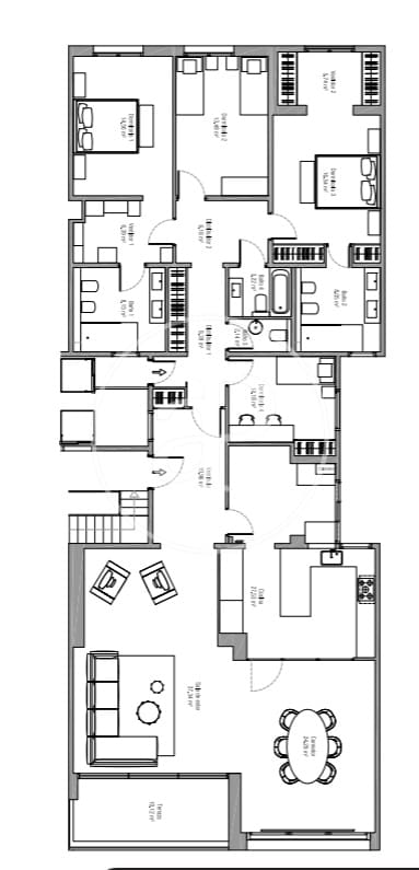 4 quarto Apartamento para arrendar em Barcelona cidade com garagem - 7 700 € (Ref: 9894455)