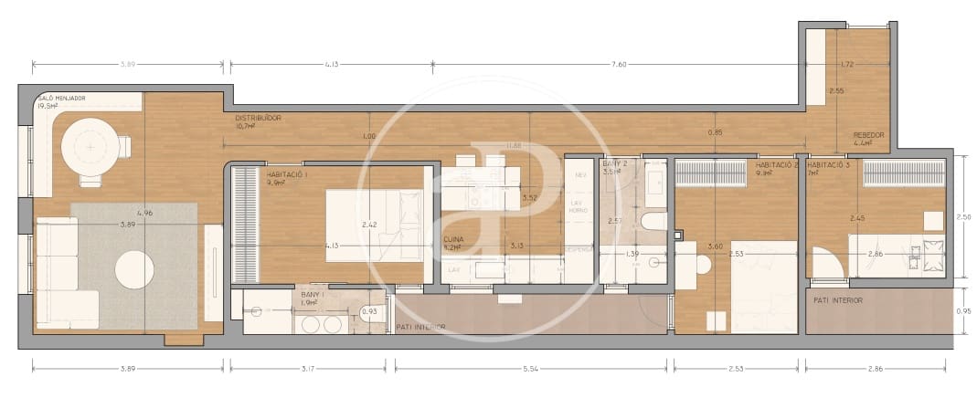 3 bedroom Apartment for sale in Barcelona city - € 700,000 (Ref: 9927390)