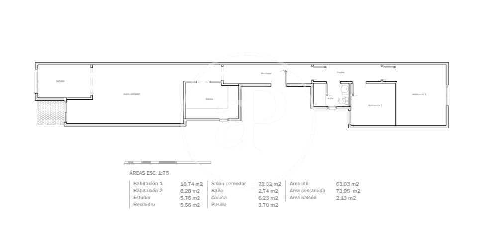 2 quarto Apartamento para venda em Barcelona cidade - 420 000 € (Ref: 9929369)