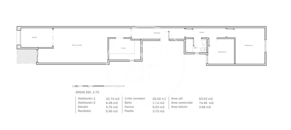 2 quarto Apartamento para venda em Barcelona cidade - 420 000 € (Ref: 9929369)