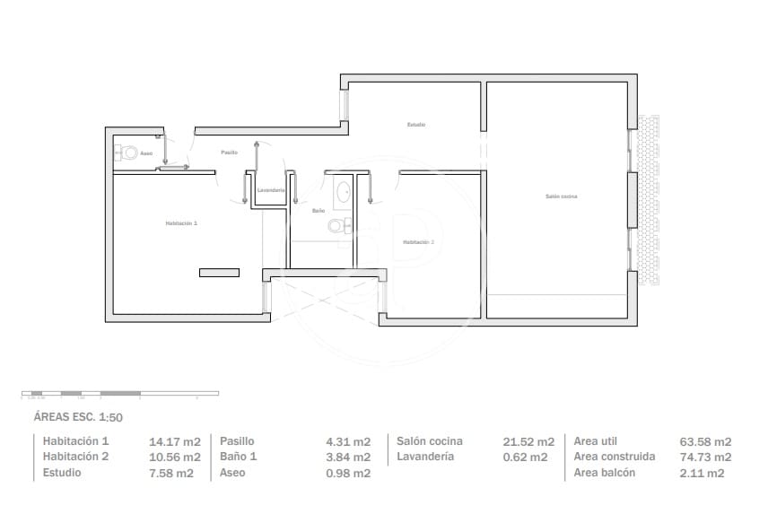 2 bedroom Apartment for sale in Barcelona city - € 620,000 (Ref: 9929373)