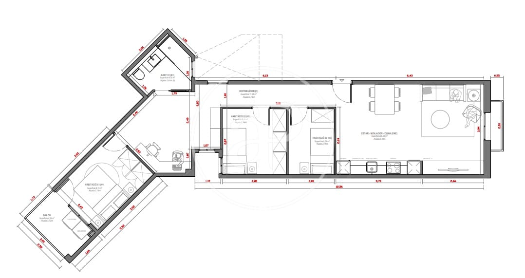 3 soverom Leilighet til salgs i Barcelona by - € 475 000 (Ref: 9934477)