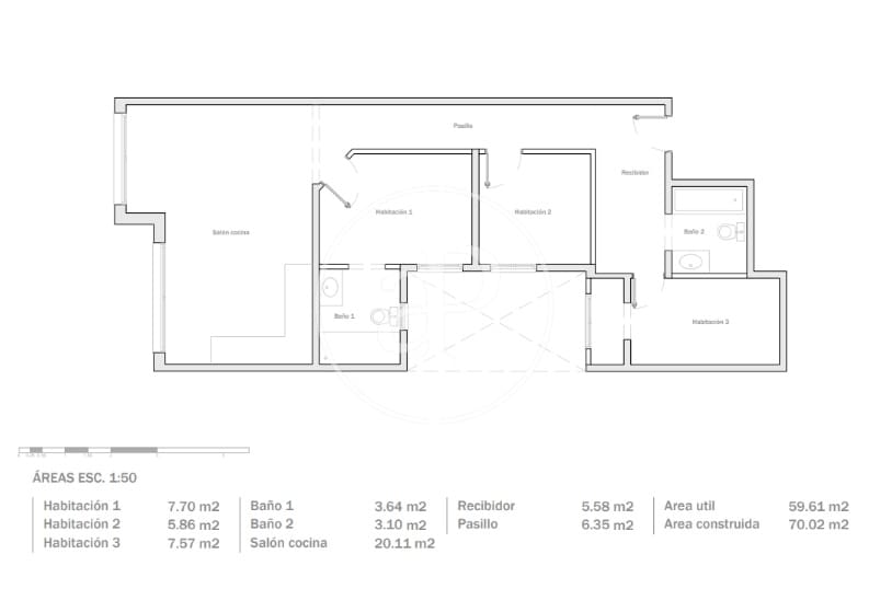 3 quarto Apartamento para venda em Barcelona cidade - 480 000 € (Ref: 9952617)