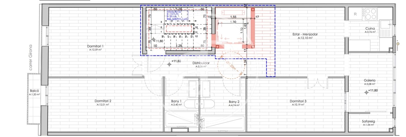 3 makuuhuone Huoneisto myytävänä paikassa Barcelona kaupunki - 545 000 € (Ref: 9954225)