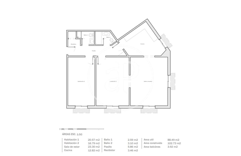 2 bedroom Apartment for sale in Barcelona city with pool - € 1,050,000 (Ref: 9954229)