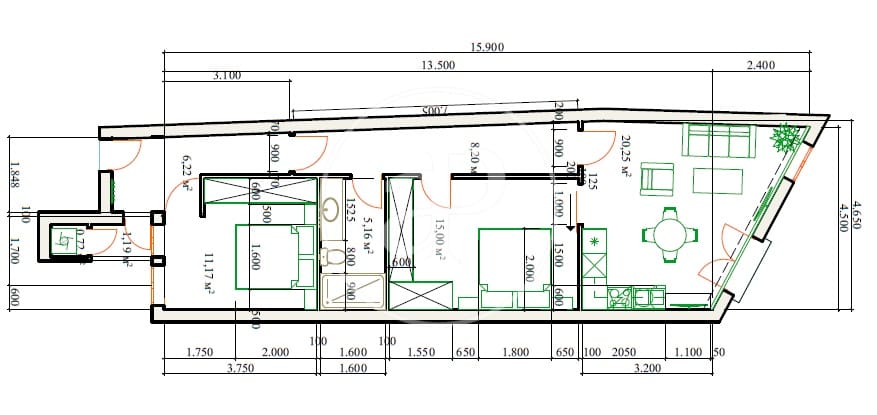 2 sypialnia Apartament na sprzedaż w Miasto Barcelona - 335 000 € (Ref: 9975415)