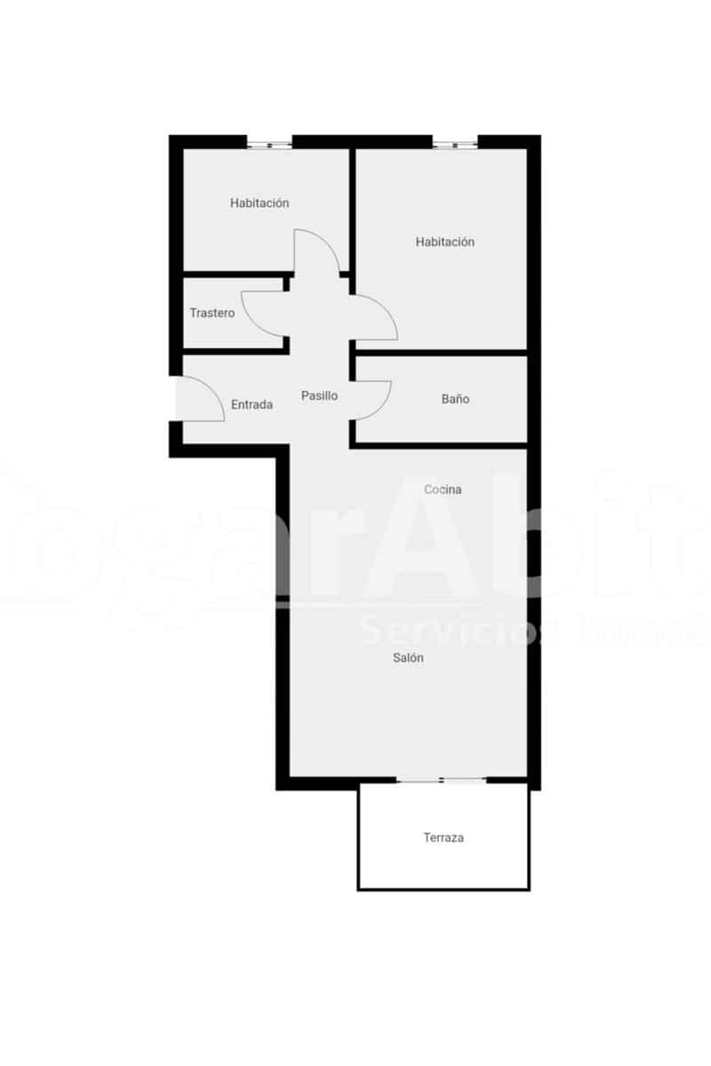 Piso de 2 habitaciones en Bellreguard en venta con piscina - 144.000 € (Ref: 10003735)