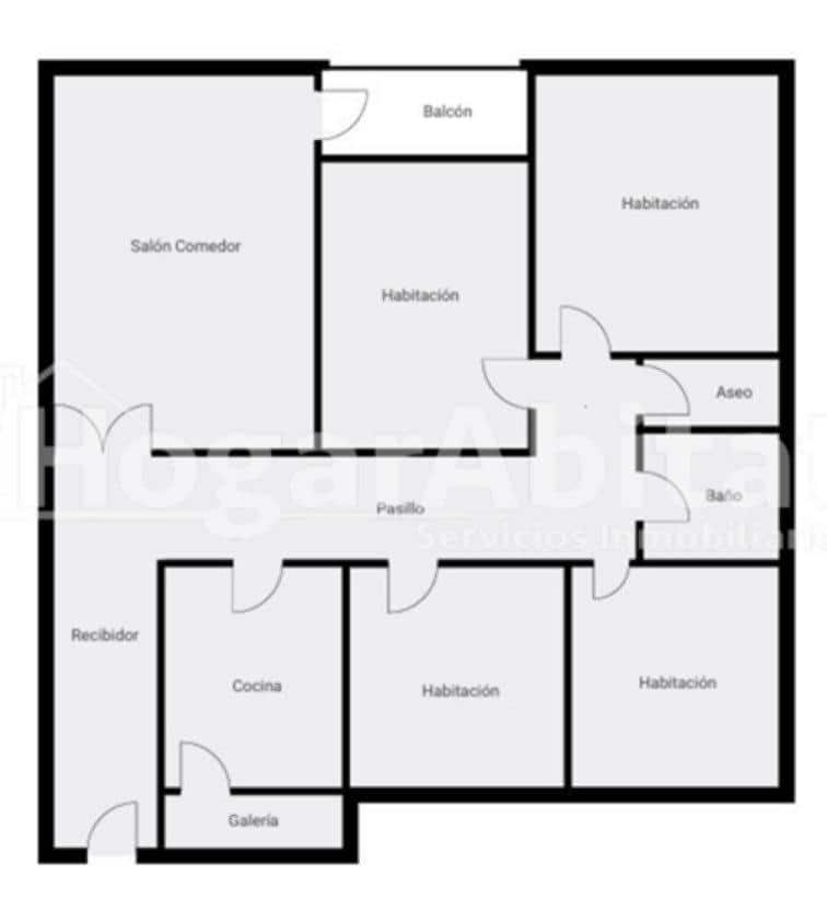 4 soveværelse Lejlighed til salg i Castello de la Plana - € 139.900 (Ref: 10003750)