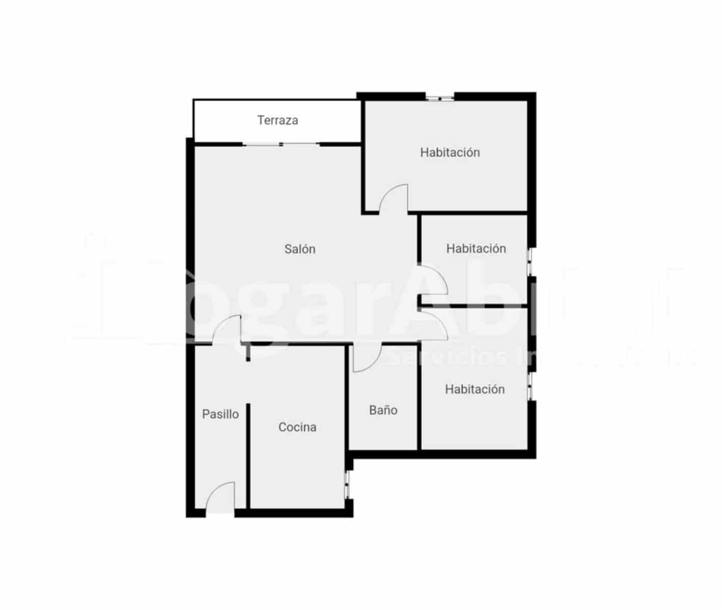 3 sypialnia Mieszkanie na sprzedaż w Gandia - 125 000 € (Ref: 10009165)
