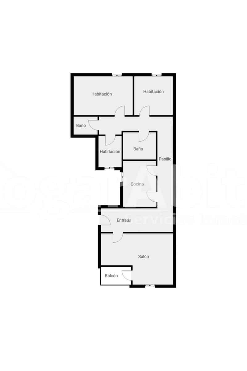 3 soveværelse Lejlighed til salg i Gandia - € 175.000 (Ref: 10020996)