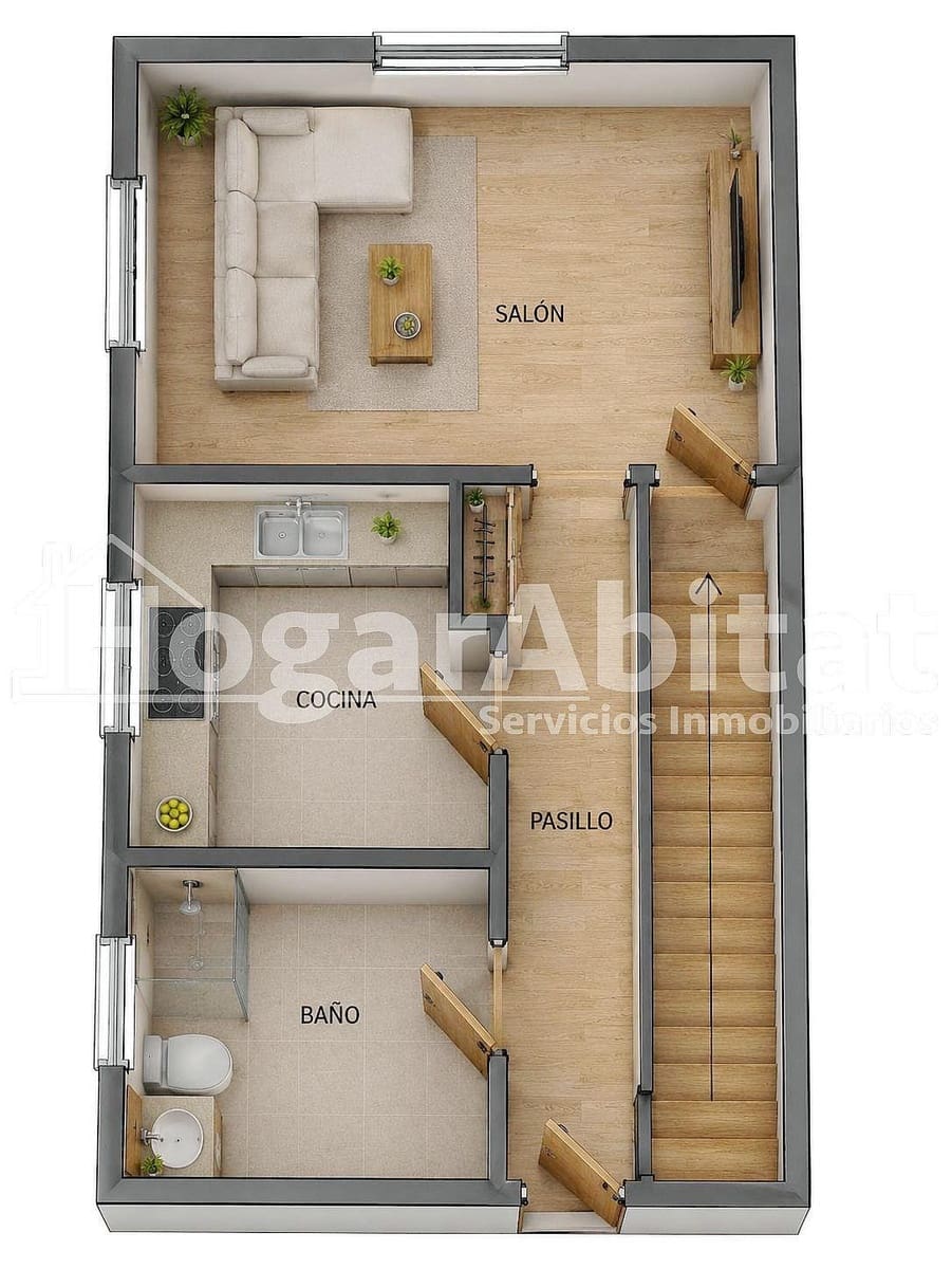 3 bedroom Townhouse for sale in Cullera with garage - € 210,000 (Ref: 10021004)