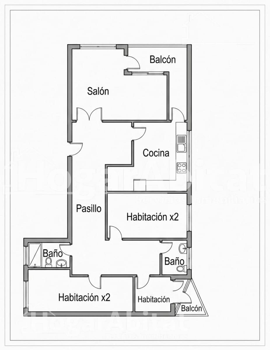 3 soverom Leilighet til salgs i Tavernes de la Valldigna - € 145 000 (Ref: 10030651)