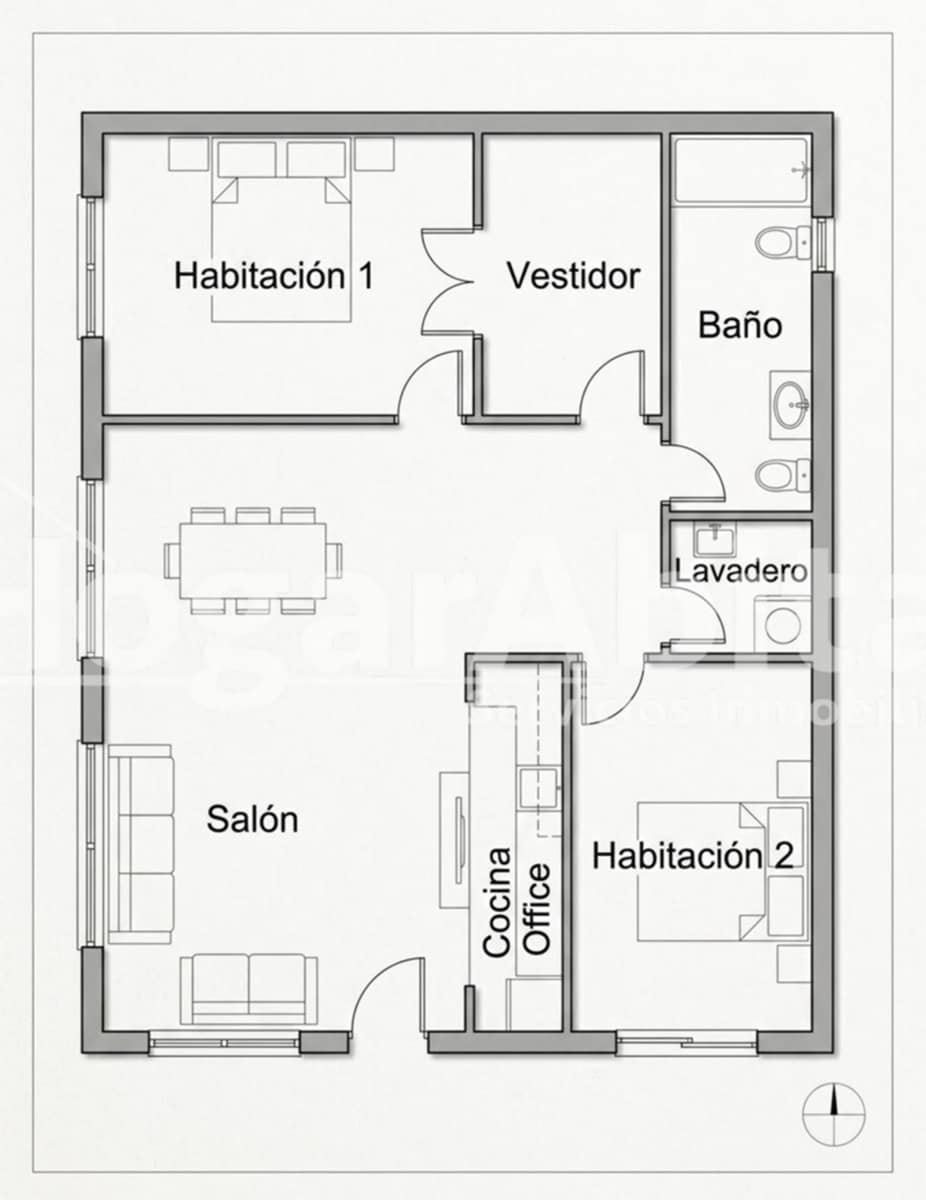 2 makuuhuone Asunto myytävänä paikassa Xeraco - 155 000 € (Ref: 10037507)