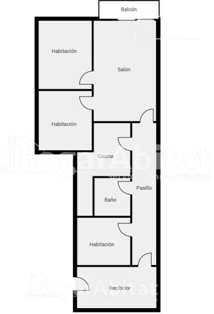 3 chambre Appartement à vendre à Castello de la Plana - 147 500 € (Ref: 10041207)