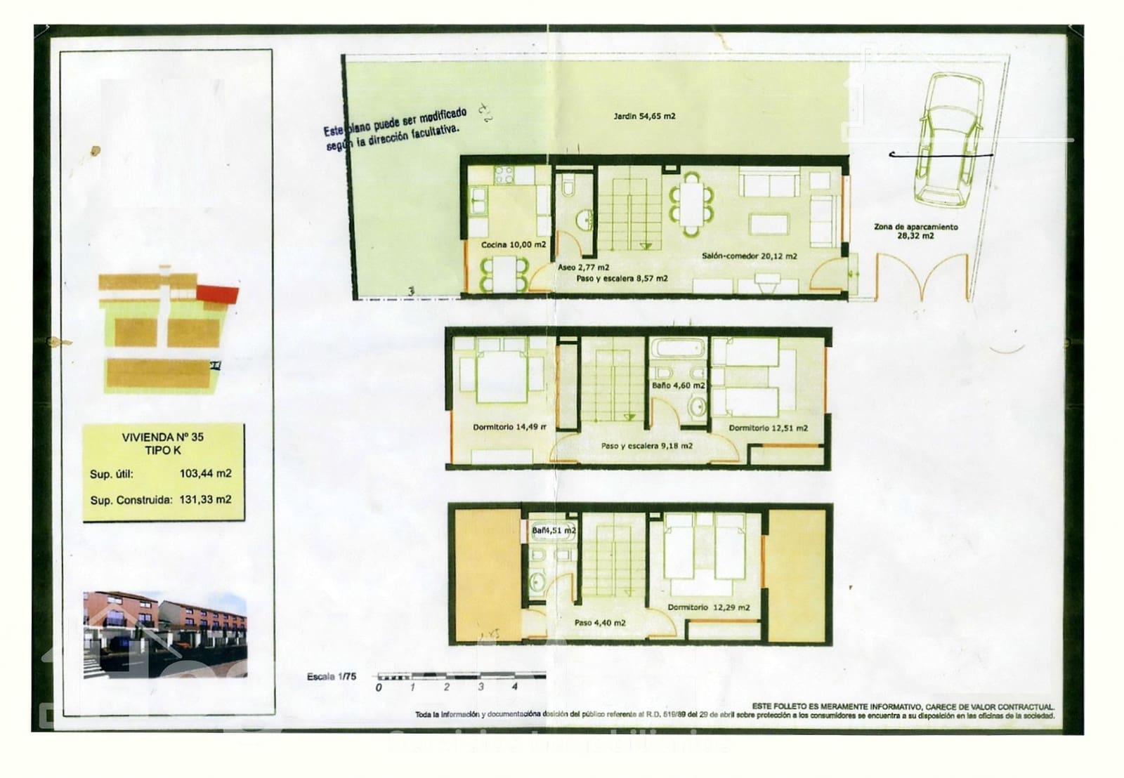 3 sovrum Radhus till salu i Almassora / Almazora - 228 000 € (Ref: 10047413)