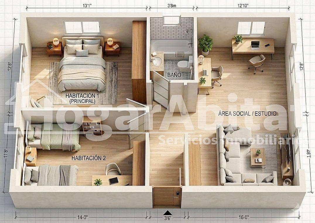 3 sovrum Lägenhet till salu i Torrevieja med garage - 199 000 € (Ref: 10055401)