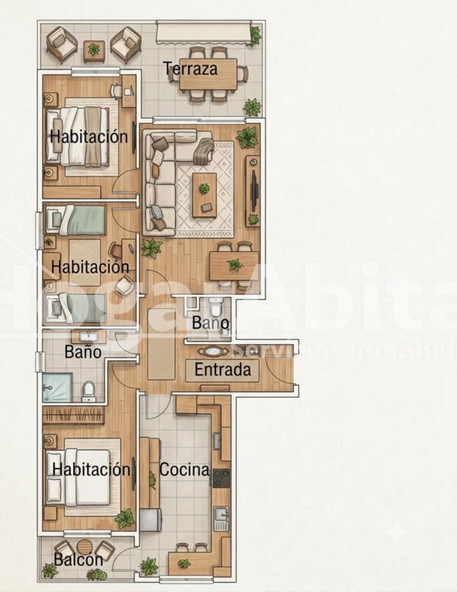 3 Zimmer Wohnung zu verkaufen in Bellreguard - 290.000 € (Ref: 10062077)