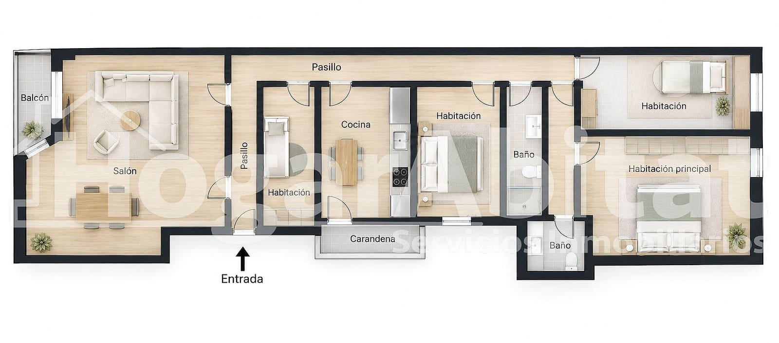 4 bedroom Flat for sale in Gandia with garage - € 245,000 (Ref: 10068009)