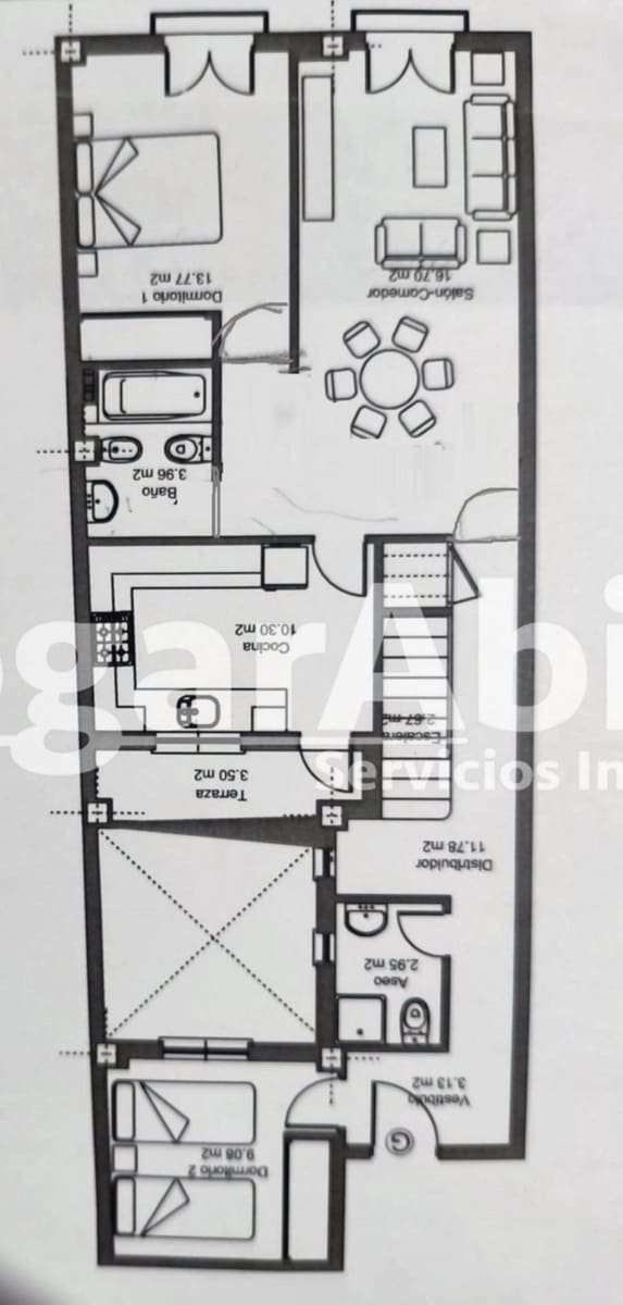 3 Zimmer Penthouse zu verkaufen in Huercal-Overa - 130.000 € (Ref: 10068017)