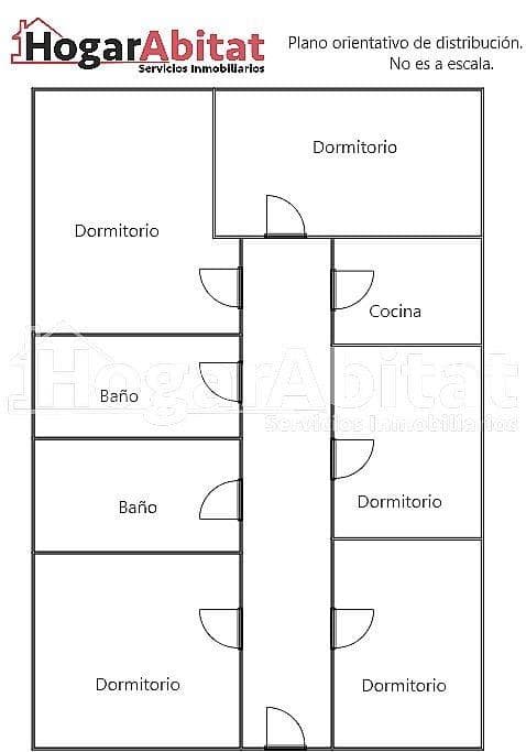 5 Zimmer Wohnung zu verkaufen in Mislata - 205.000 € (Ref: 10076499)